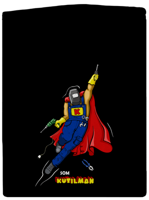 Kutilman pánska mikina na zips Black