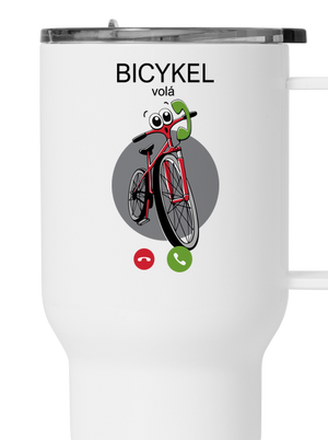 Bicykel volá termohrnček White