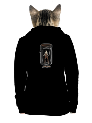 Jar in jar dámska mikina na zips Black