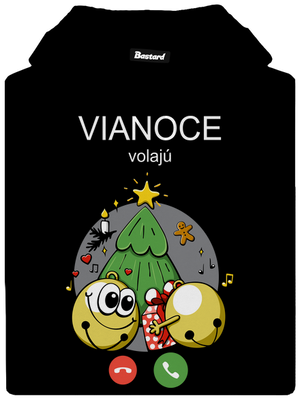 Vianoce volajú dámska mikina klokanka Black