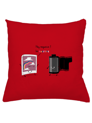Be positive vankúš Red