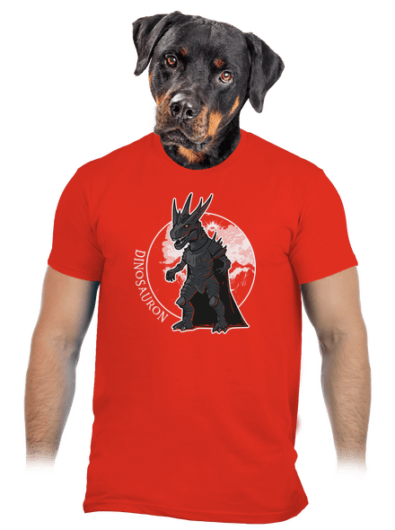 Dinosauron pánske tričko Fiery Red