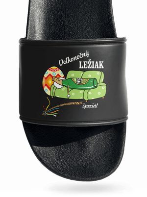 Veľkonočný ležiak šľapky Black