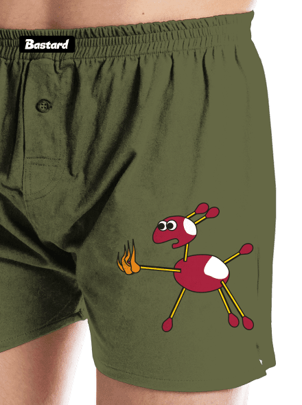 Gaštany pánske trenky Khaki