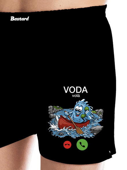Voda volá pánske trenky Black