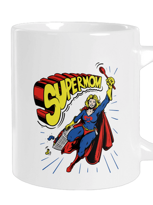 Supermom veľký hrnček White