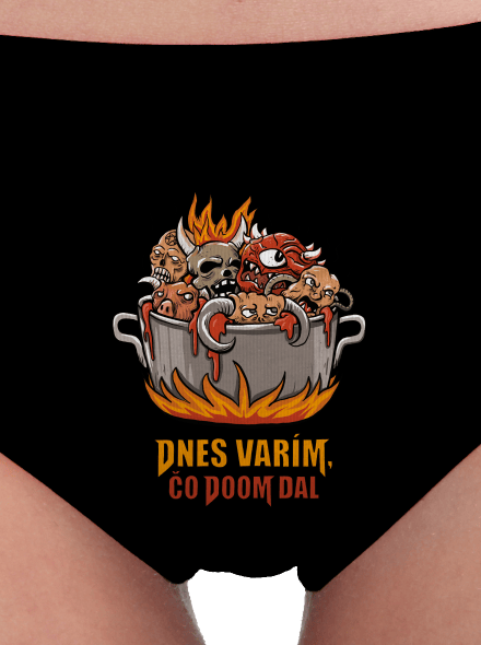 Čo Doom dal dámske nohavičky Black
