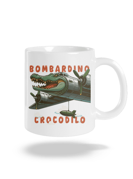 Bombardino Crocodilo – Italian Brainrot klasický hrnček White