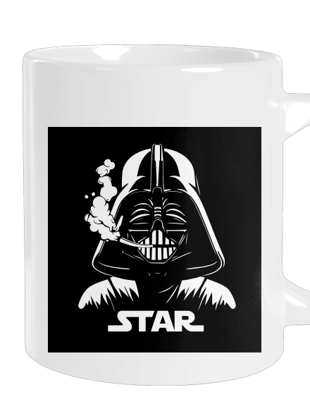 Darth Star veľký hrnček White