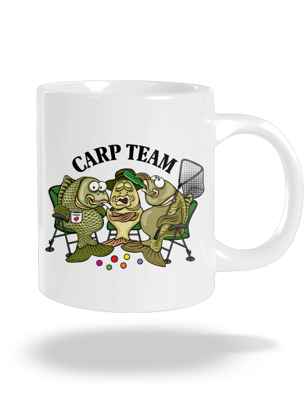 Carp Team veľký hrnček White