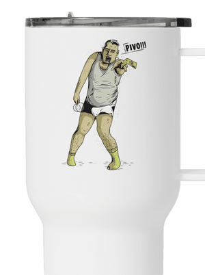 Beer zombie termohrnček White