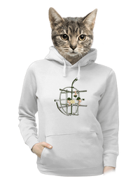 dámska mikina klokanka