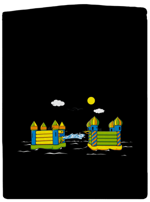 Dobytie hradu pánska mikina na zips Black