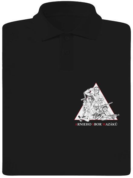 Arnieho sbor mazáků pánska polokošeľa Black