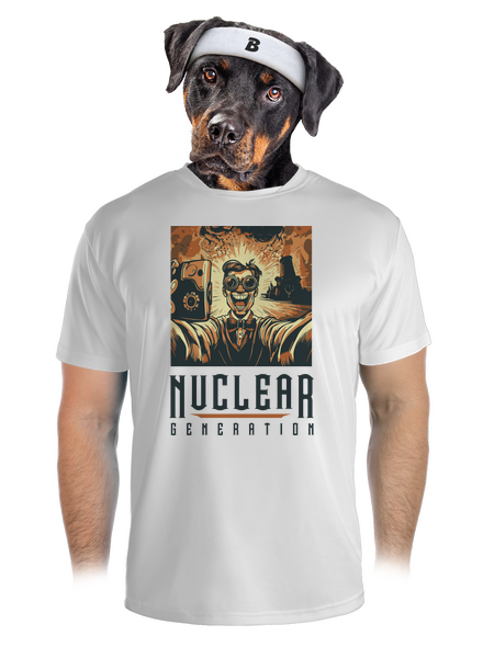 Nuclear generation pánske športové tričko White