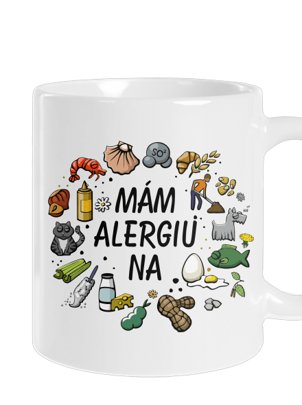 Mám alergiu na... + fix klasický hrnček White