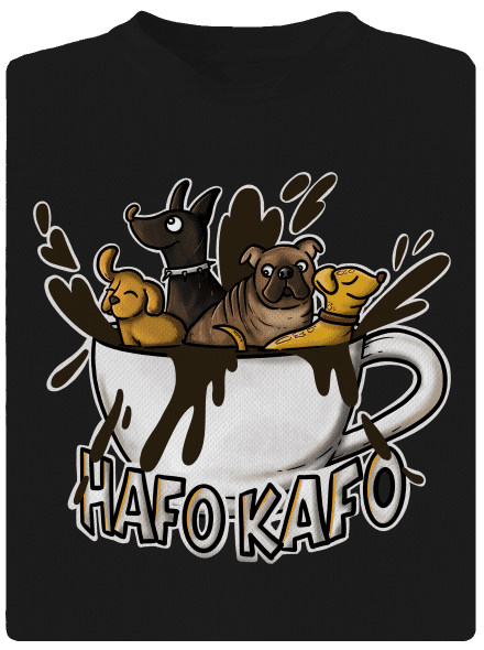 Hafo kafo detské športové tričko Black