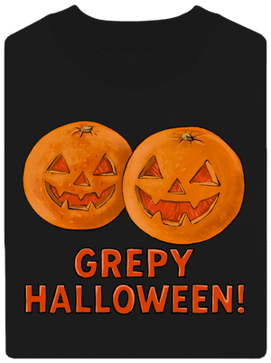 Grepy Halloween unisex mikina bez kapucne Black