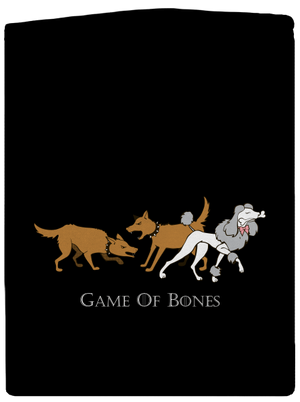 Game of Bones pánska mikina na zips Black