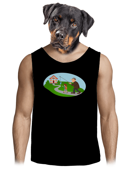 Naspäť do školy pánske tielko Black