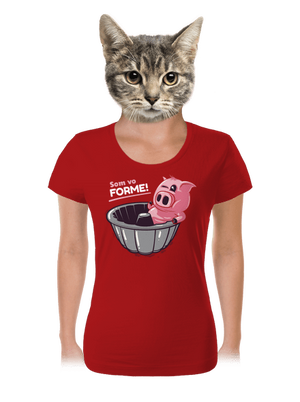 Vo forme dámske tričko Red Mal