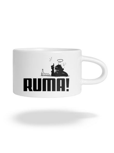 Ruma hrnček makronka White