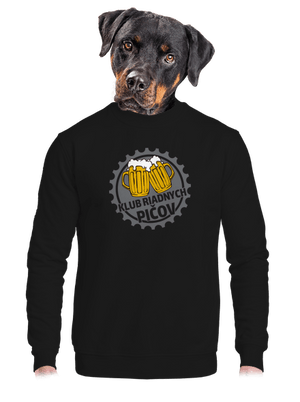 Klub riadnych pičov unisex mikina bez kapucne Black
