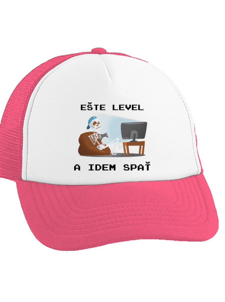 Ešte level šiltovka truckerka Fluorescent Pink cap