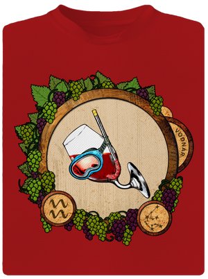 Vínny horoskop: Vodnár pánske športové tričko Red Mal