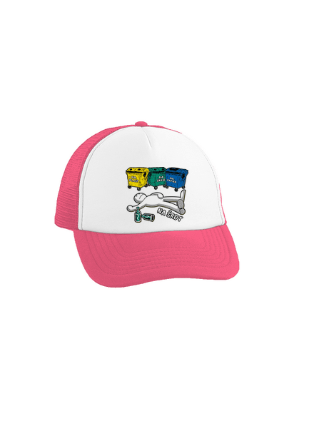 Tříděný odpad šiltovka truckerka Fluorescent Pink cap