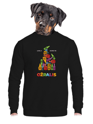 unisex mikina bez kapucne