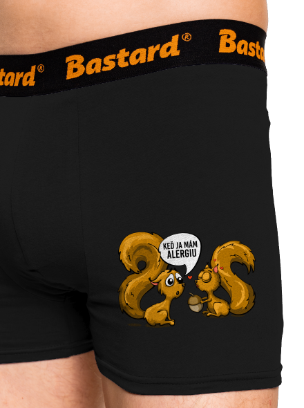 Alergická veverička boxerky Black