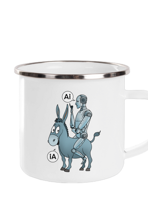 Somár a AI plecháčik White