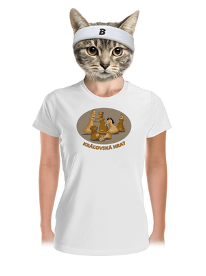 Kráľovská hra dámske športové tričko White