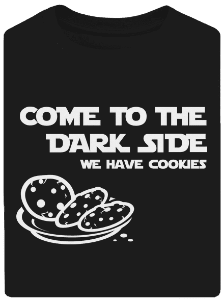 Come to the dark side unisex tričko oversized Black