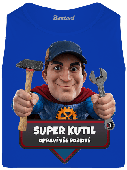 Super otec pánske tielko Royal Blue