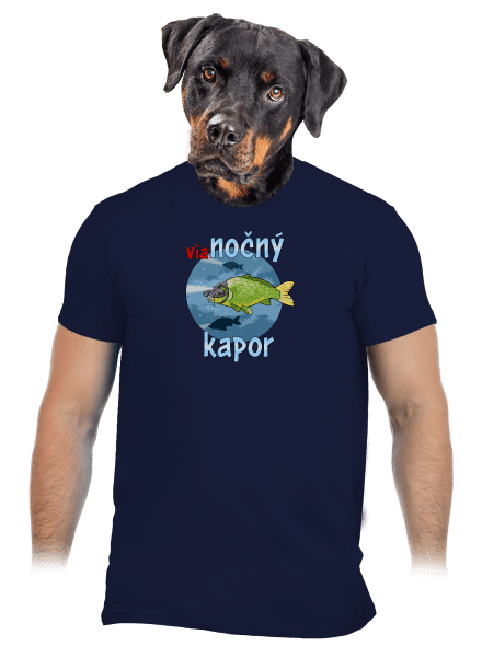 Vianočný kapor pánske tričko Navy