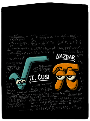 Pí, čus! dámska mikina na zips Black