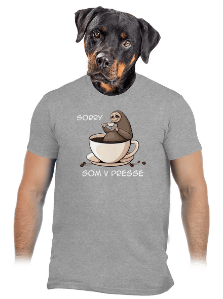 V presse pánske tričko Sport Grey