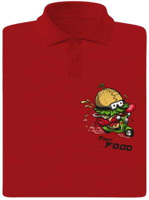 Fast Food pánska polokošeľa Red Mal