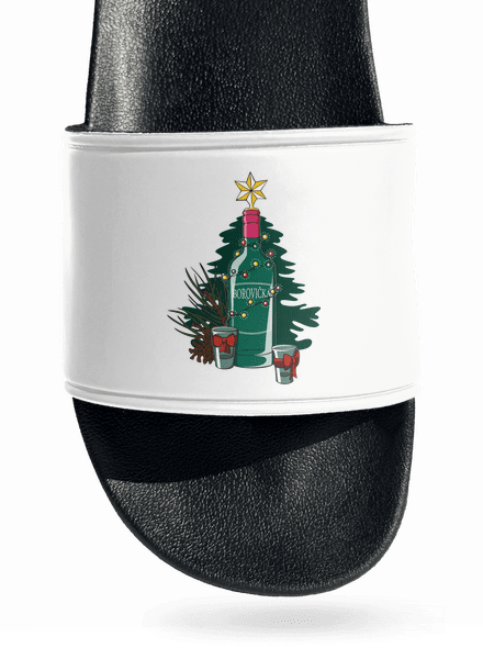Vianočná borovička šľapky White