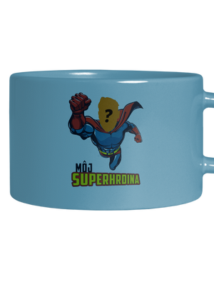 Môj superhrdina hrnček makronka Blue Macaron