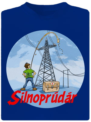 Silnoprúdár pánske športové tričko Royal Blue Mal