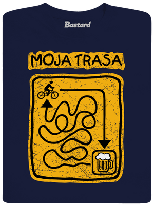 Moja trasa pánske dlhý rukáv Navy