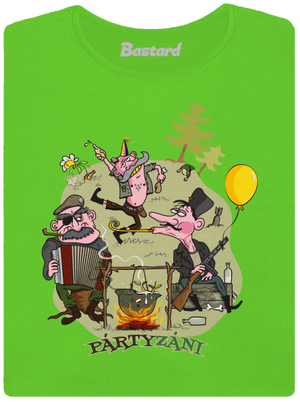 Pártyzáni dámske tričko Apple Green