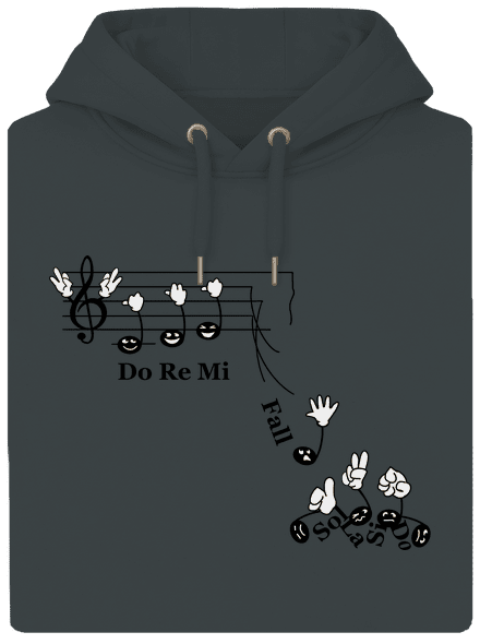 Do re mi fall unisex mikina premium Charcoal