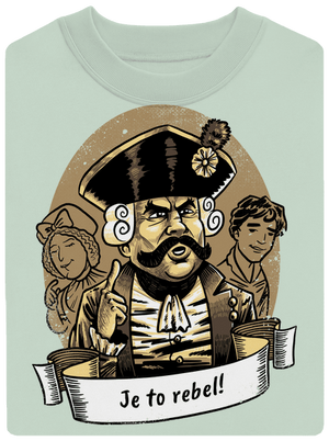 B14: S čerty nejsou žerty unisex mikina bez kapucne Blush Mint