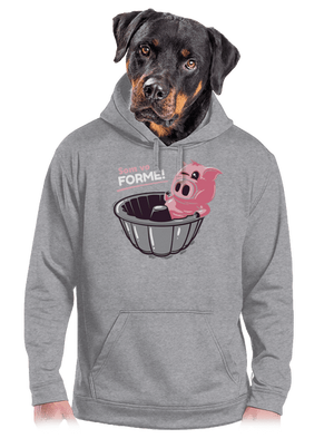 Vo forme pánska mikina klokanka Light Melange