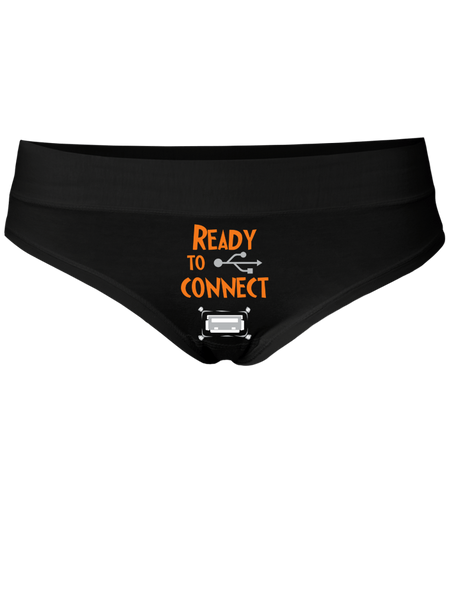 USB pripojenie - čierne nohavičky