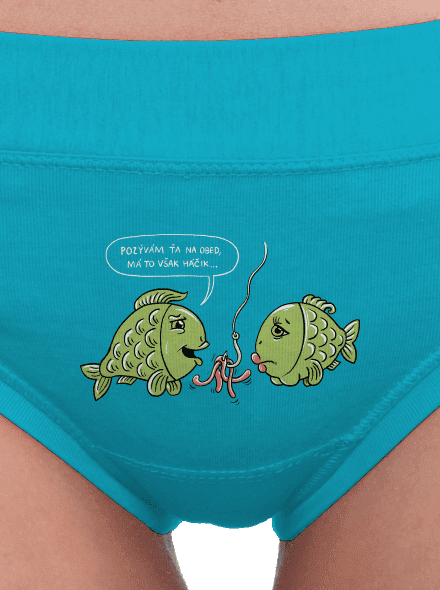 Háčik dámske nohavičky Turquoise